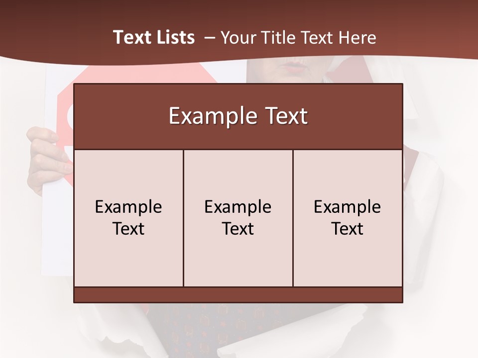 Decline Expression Wall PowerPoint Template