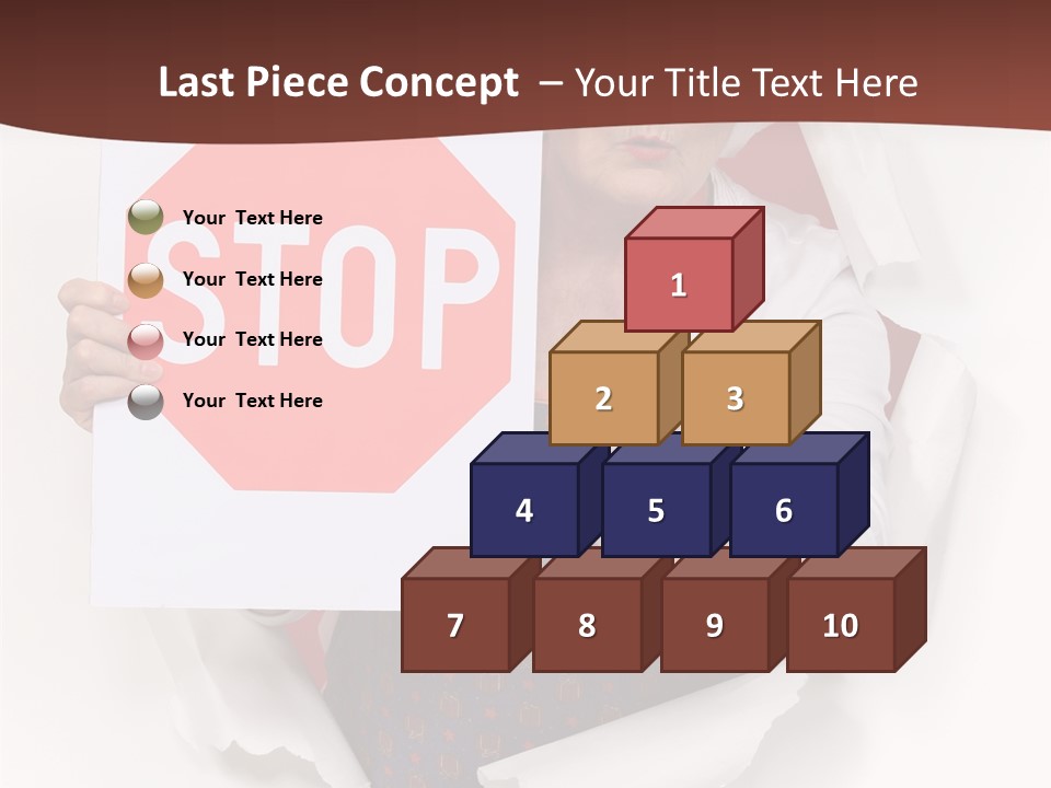 Decline Expression Wall PowerPoint Template