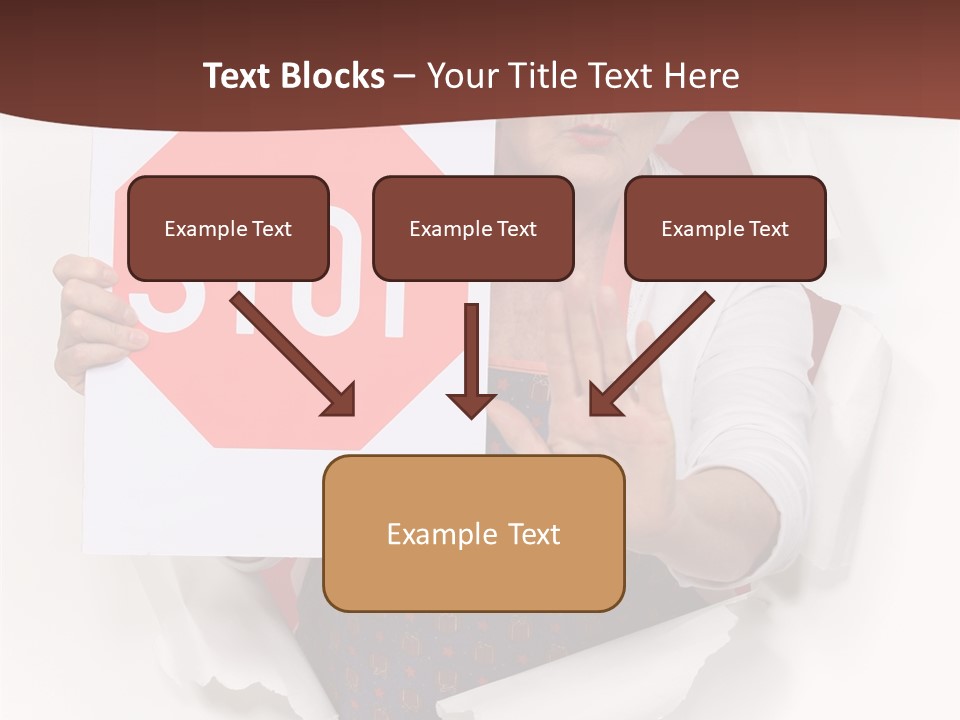 Decline Expression Wall PowerPoint Template
