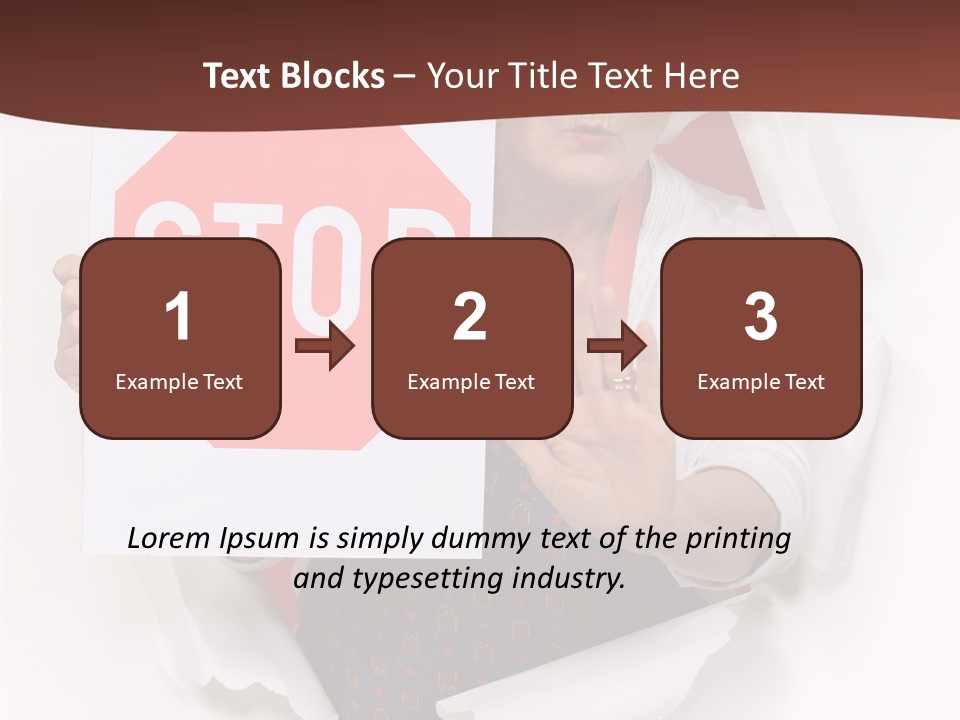 Decline Expression Wall PowerPoint Template