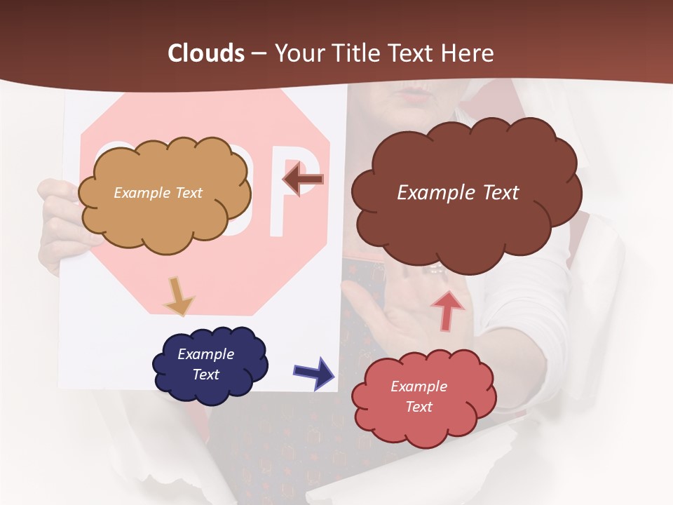 Decline Expression Wall PowerPoint Template