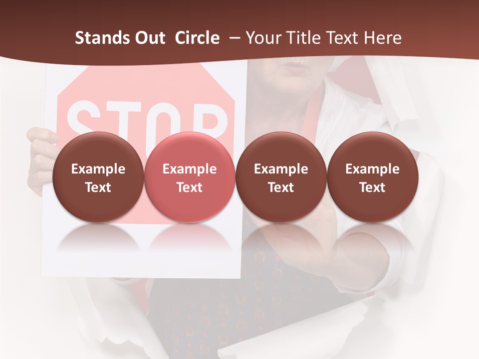 Decline Expression Wall PowerPoint Template