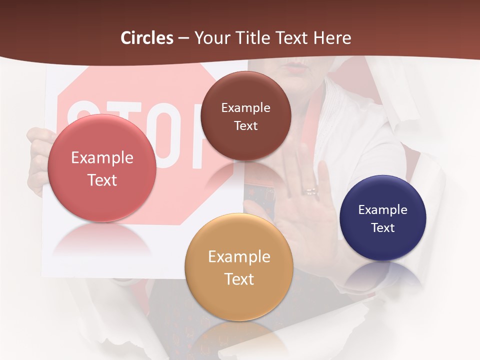 Decline Expression Wall PowerPoint Template