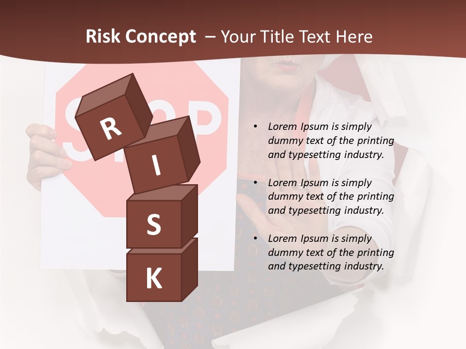 Decline Expression Wall PowerPoint Template