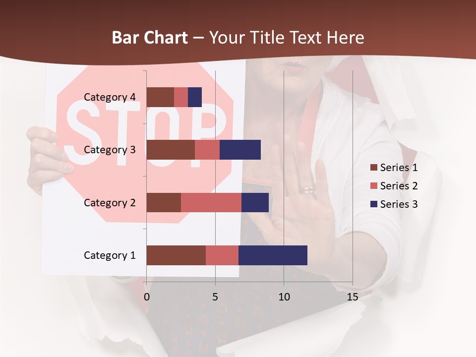 Decline Expression Wall PowerPoint Template