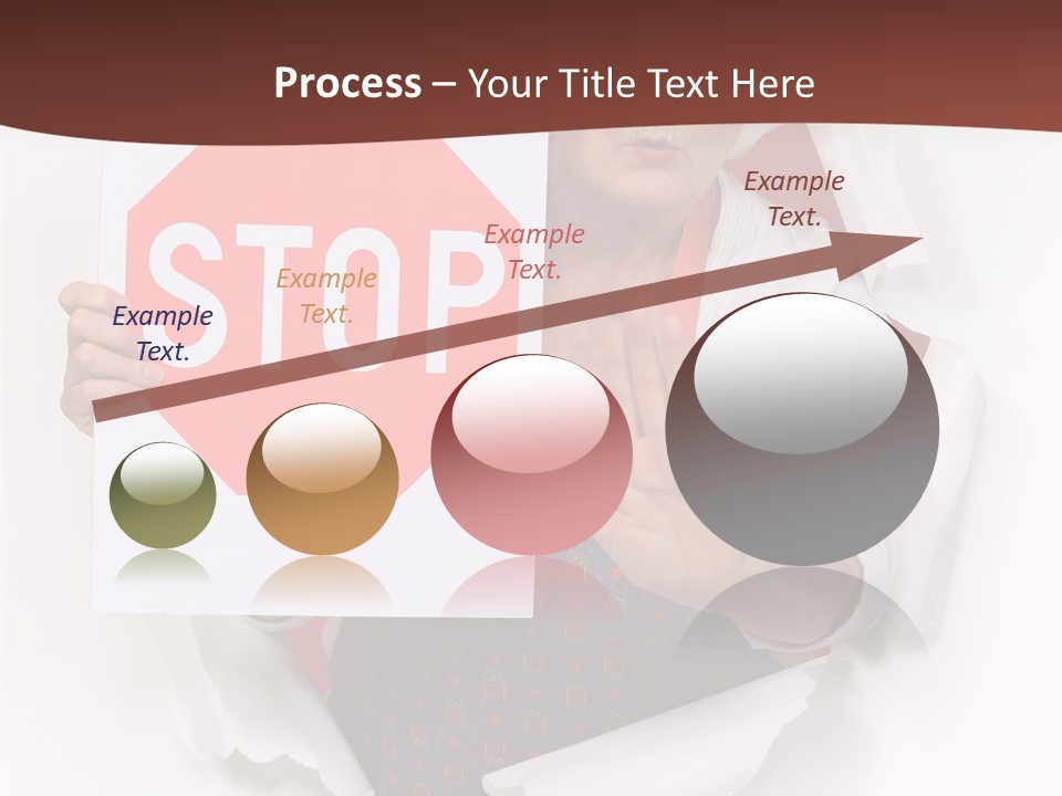 Decline Expression Wall PowerPoint Template