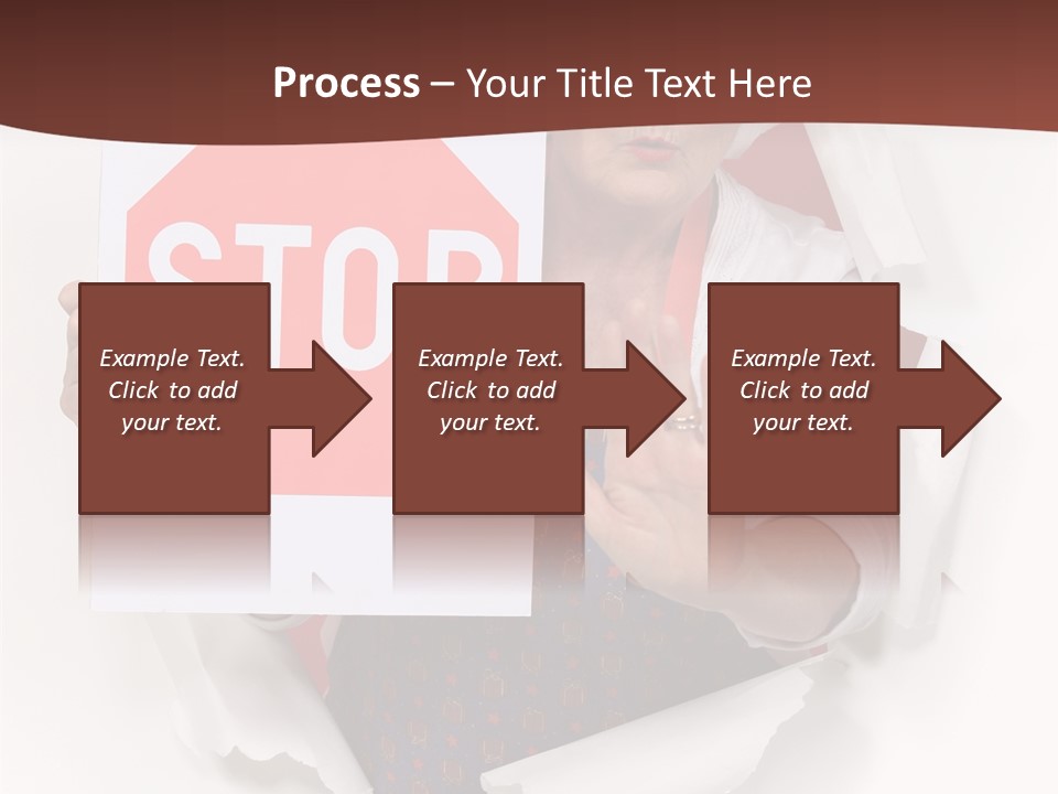 Decline Expression Wall PowerPoint Template