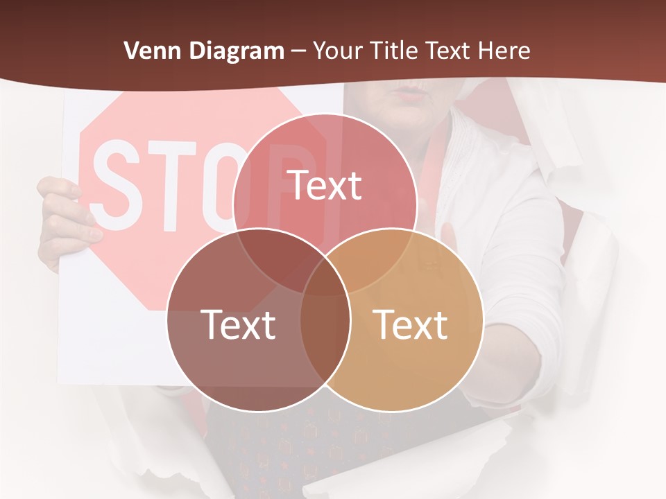 Decline Expression Wall PowerPoint Template