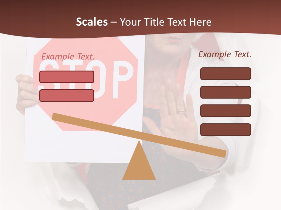 Decline Expression Wall PowerPoint Template