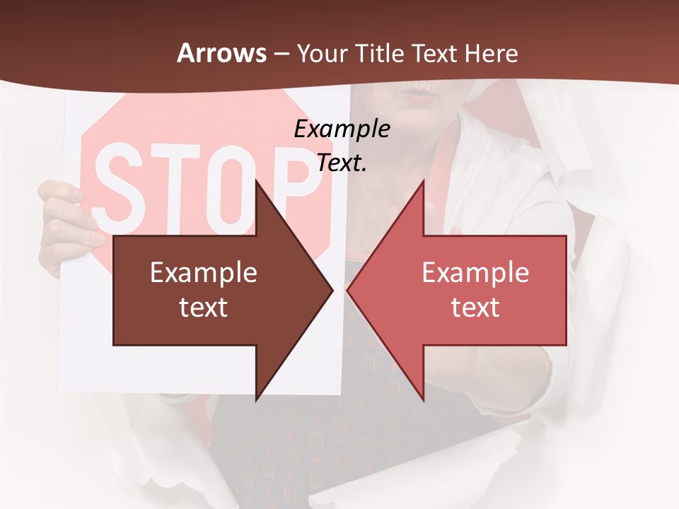 Decline Expression Wall PowerPoint Template