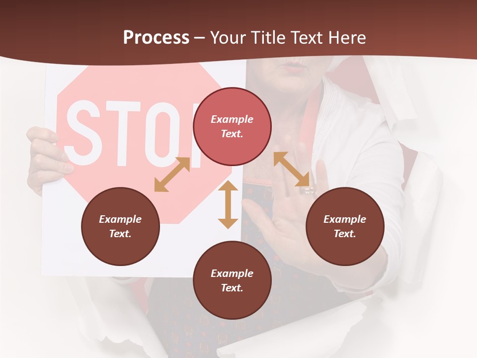 Decline Expression Wall PowerPoint Template