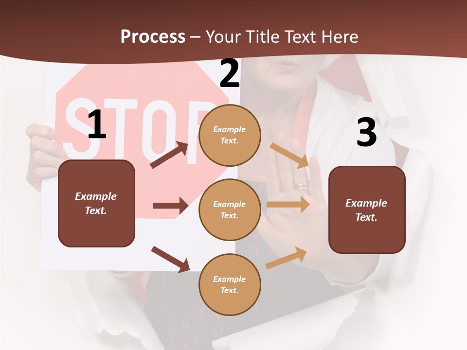 Decline Expression Wall PowerPoint Template