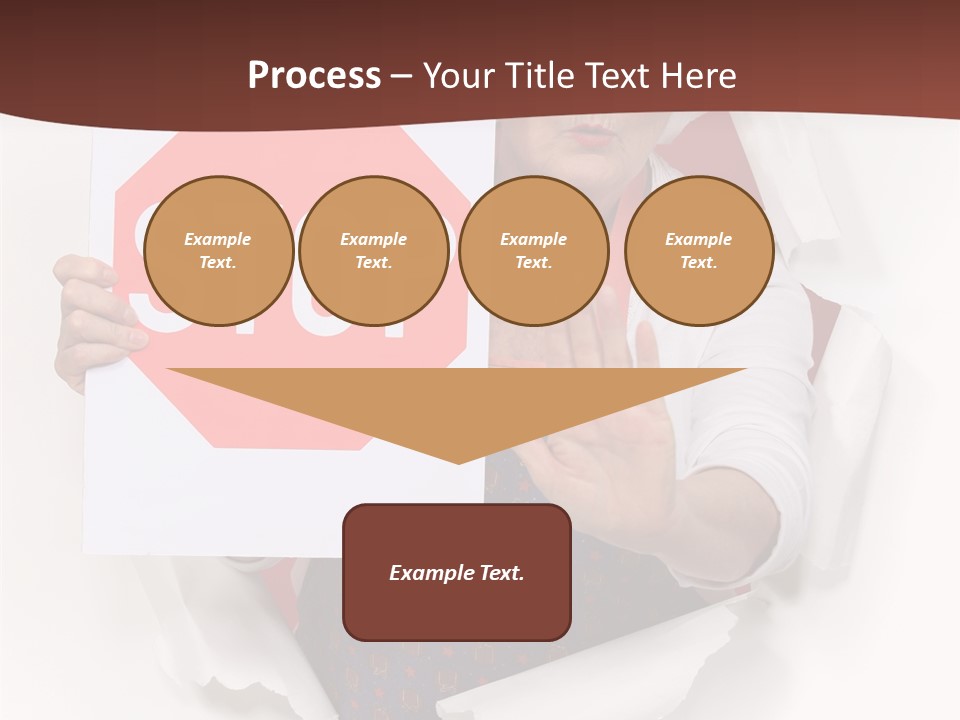 Decline Expression Wall PowerPoint Template