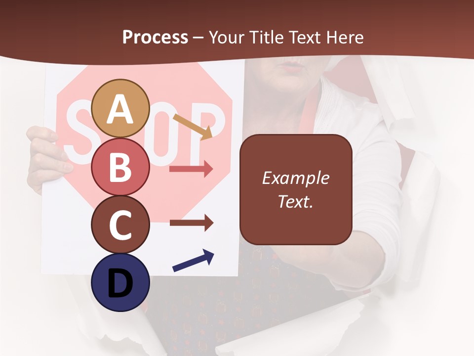 Decline Expression Wall PowerPoint Template