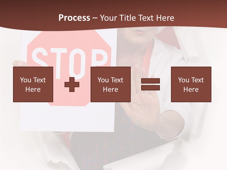 Decline Expression Wall PowerPoint Template