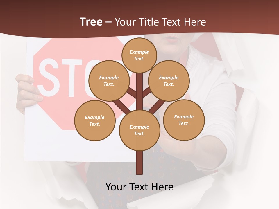 Decline Expression Wall PowerPoint Template
