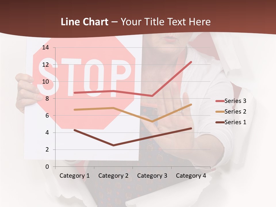 Decline Expression Wall PowerPoint Template