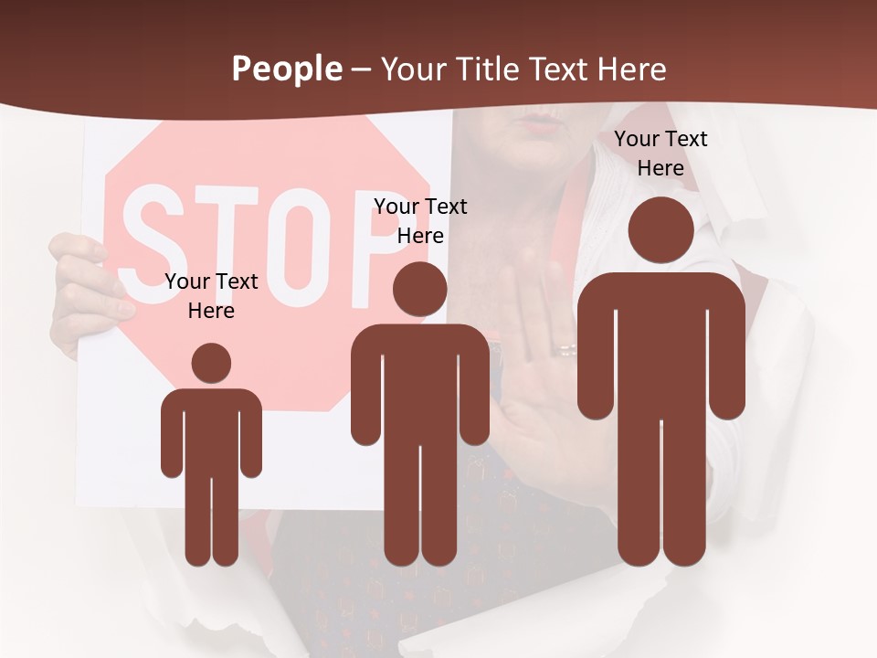 Decline Expression Wall PowerPoint Template