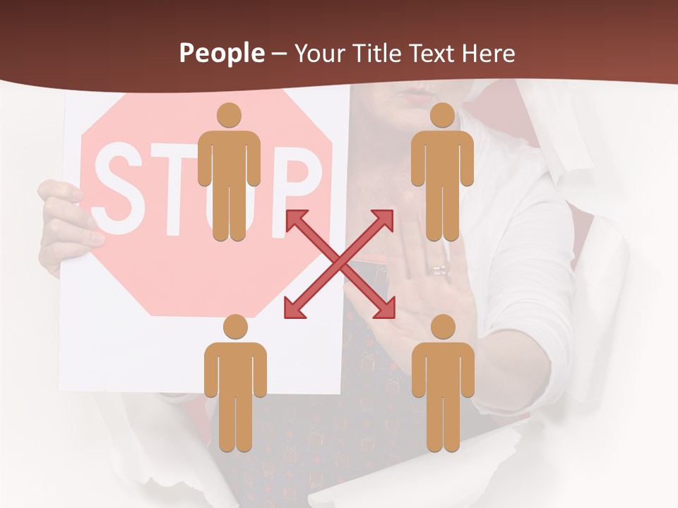 Decline Expression Wall PowerPoint Template