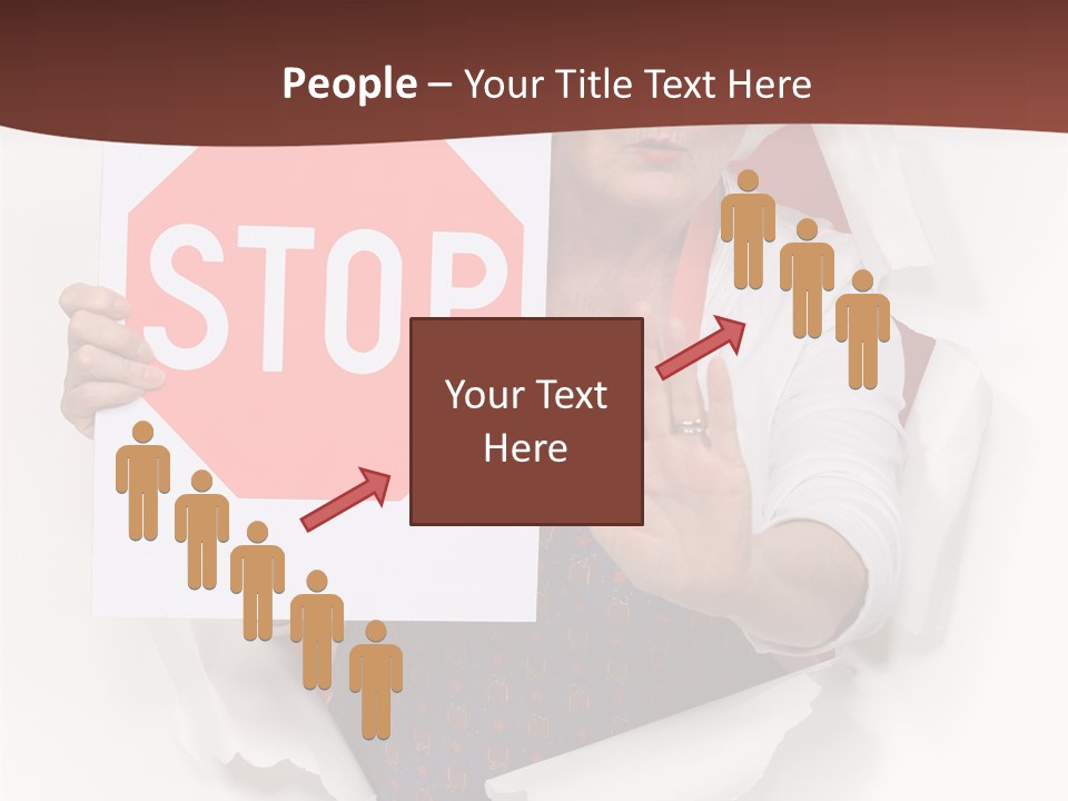 Decline Expression Wall PowerPoint Template