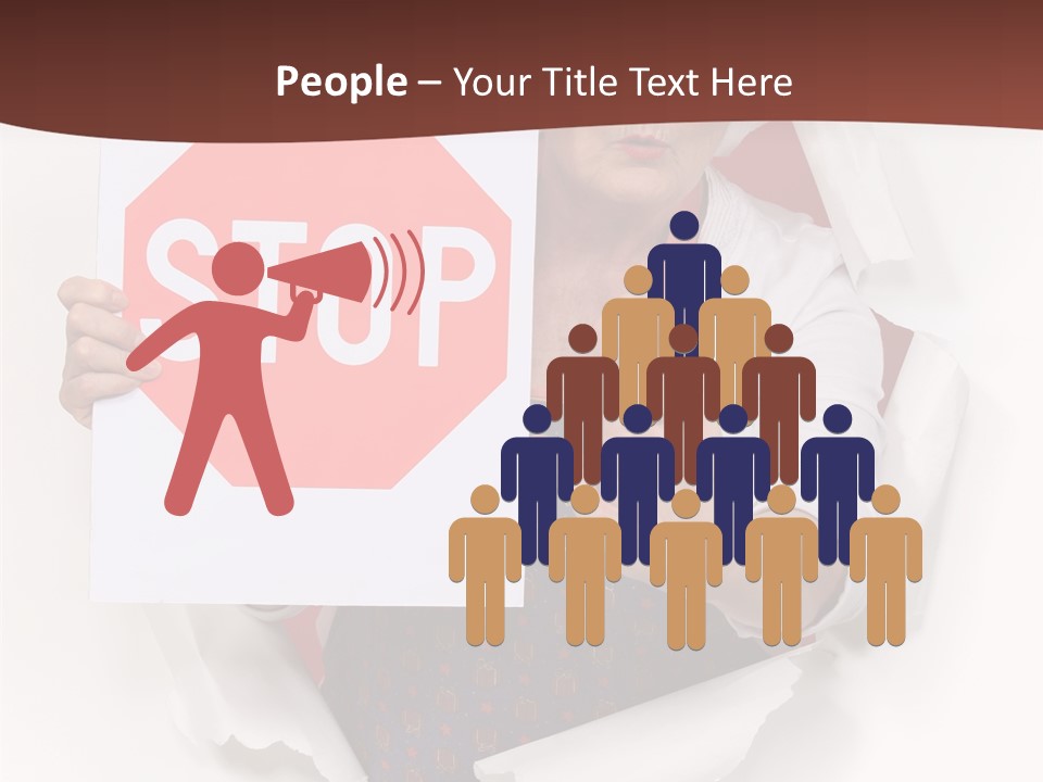 Decline Expression Wall PowerPoint Template