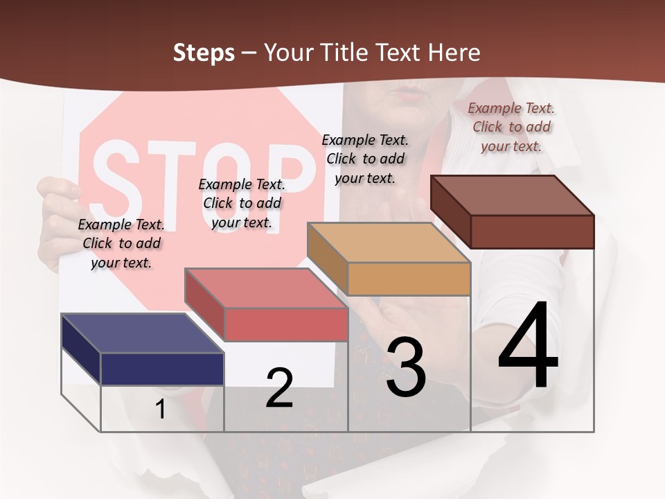Decline Expression Wall PowerPoint Template