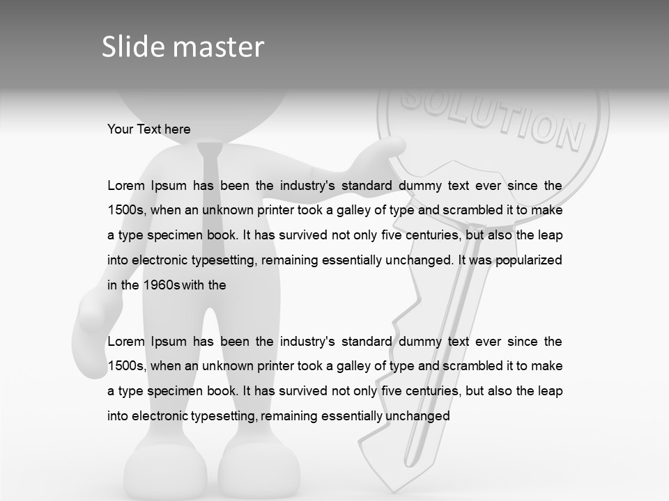 Guy Strategy Man PowerPoint Template