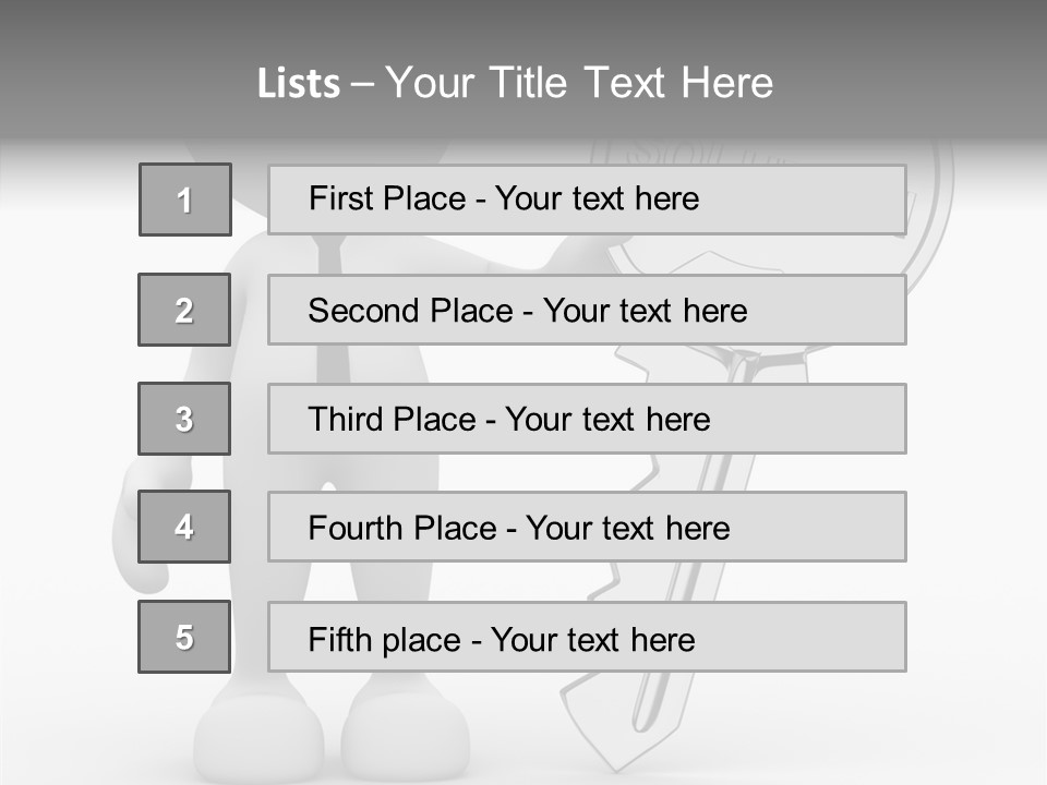 Guy Strategy Man PowerPoint Template