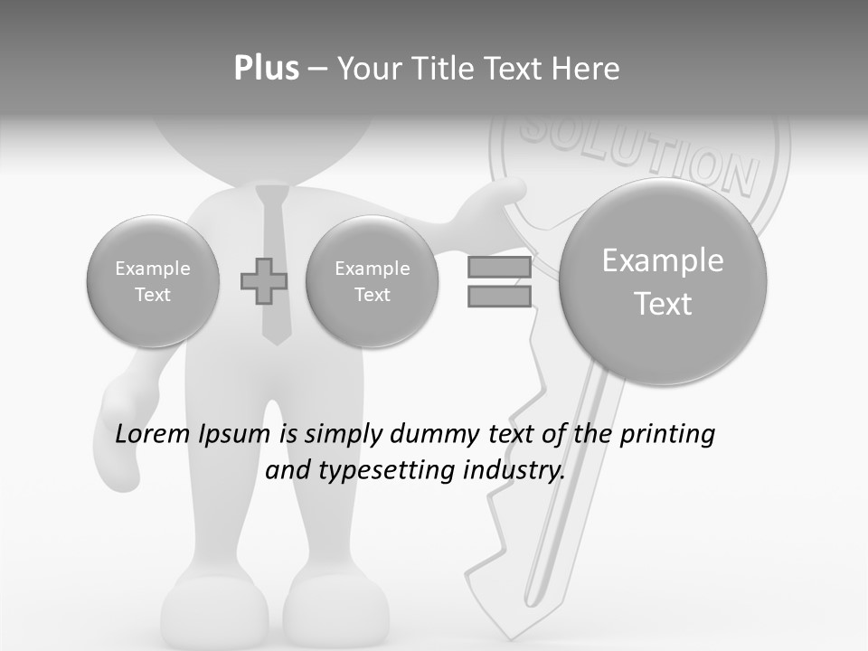 Guy Strategy Man PowerPoint Template