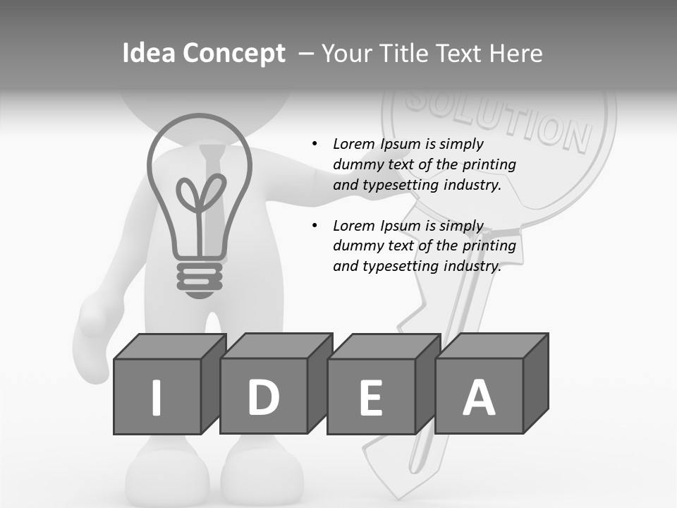 Guy Strategy Man PowerPoint Template