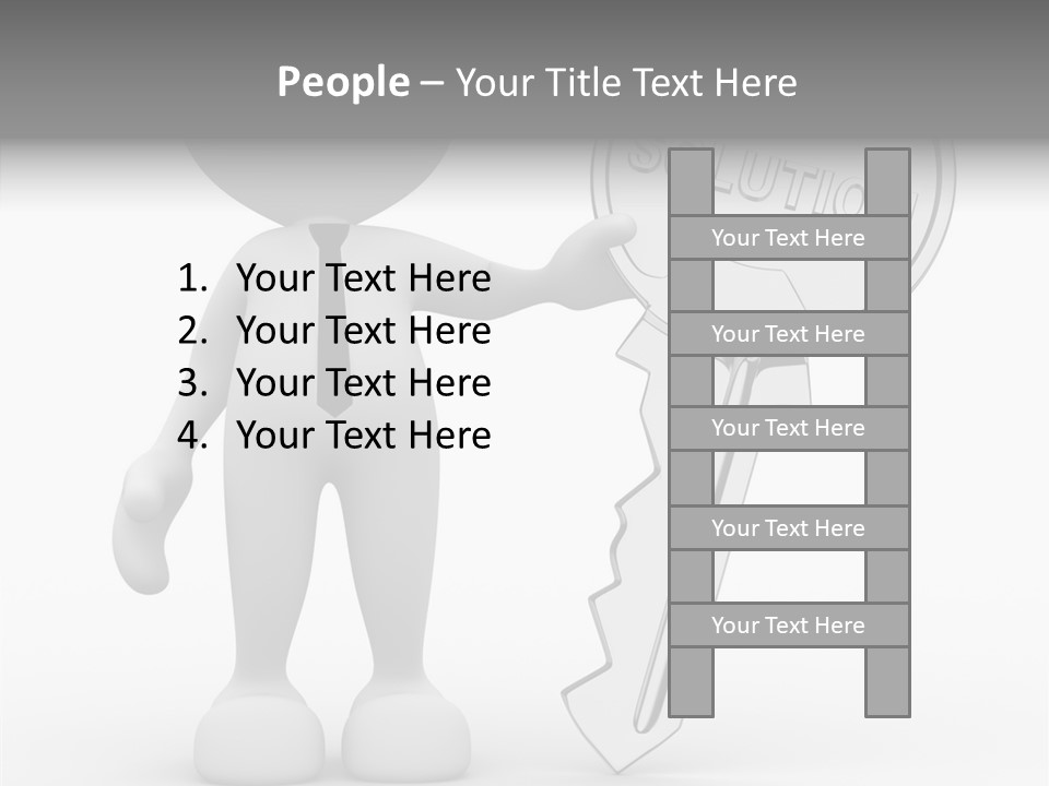 Guy Strategy Man PowerPoint Template