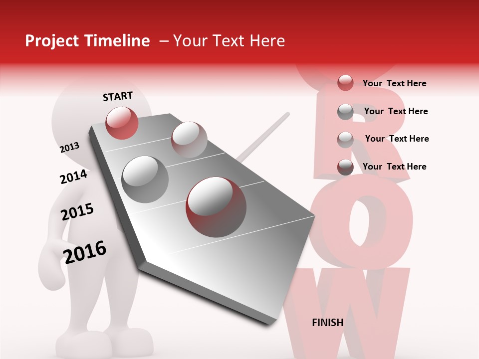 Firm Chart Grow PowerPoint Template