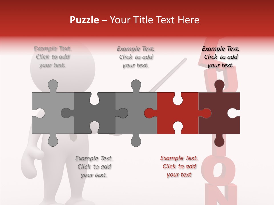 Business Character Puppet PowerPoint Template