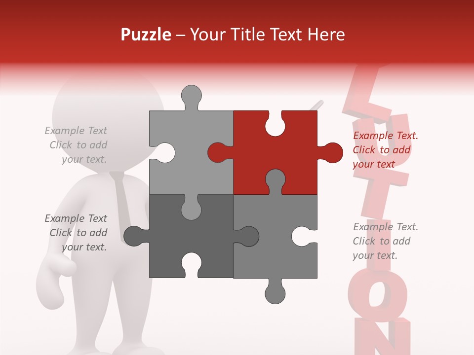 Business Character Puppet PowerPoint Template