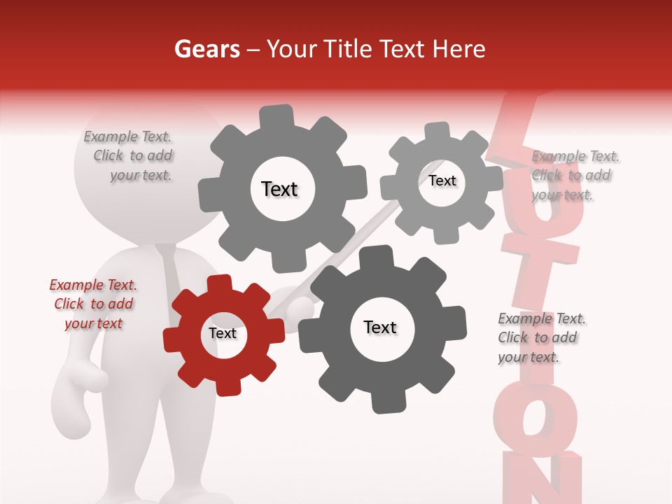 Business Character Puppet PowerPoint Template