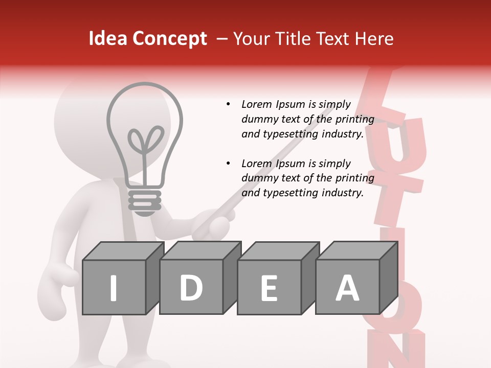 Business Character Puppet PowerPoint Template