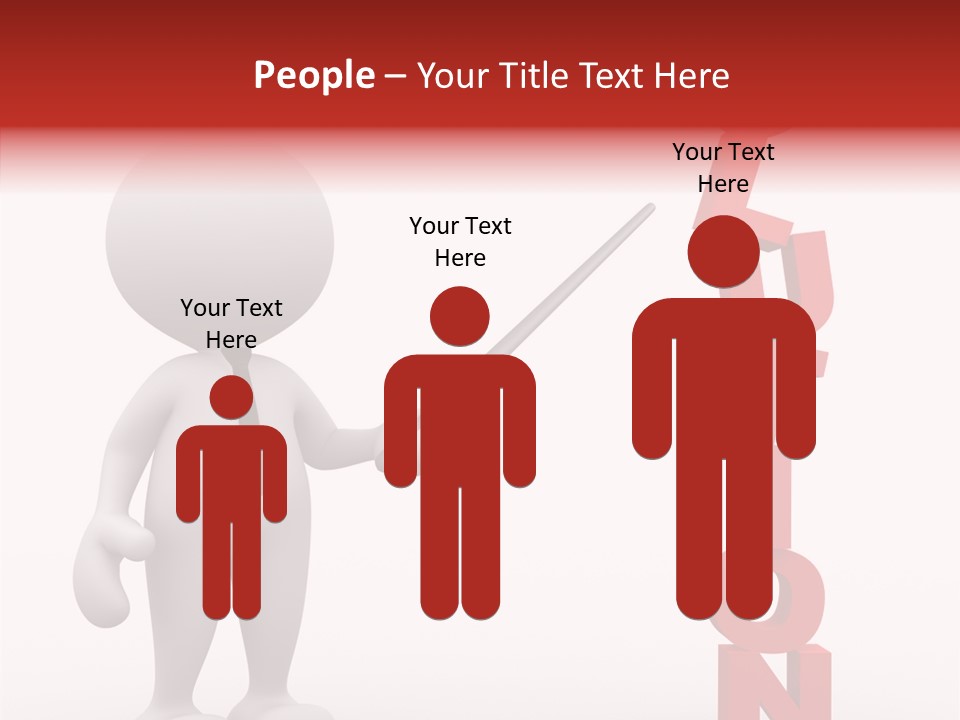 Business Character Puppet PowerPoint Template