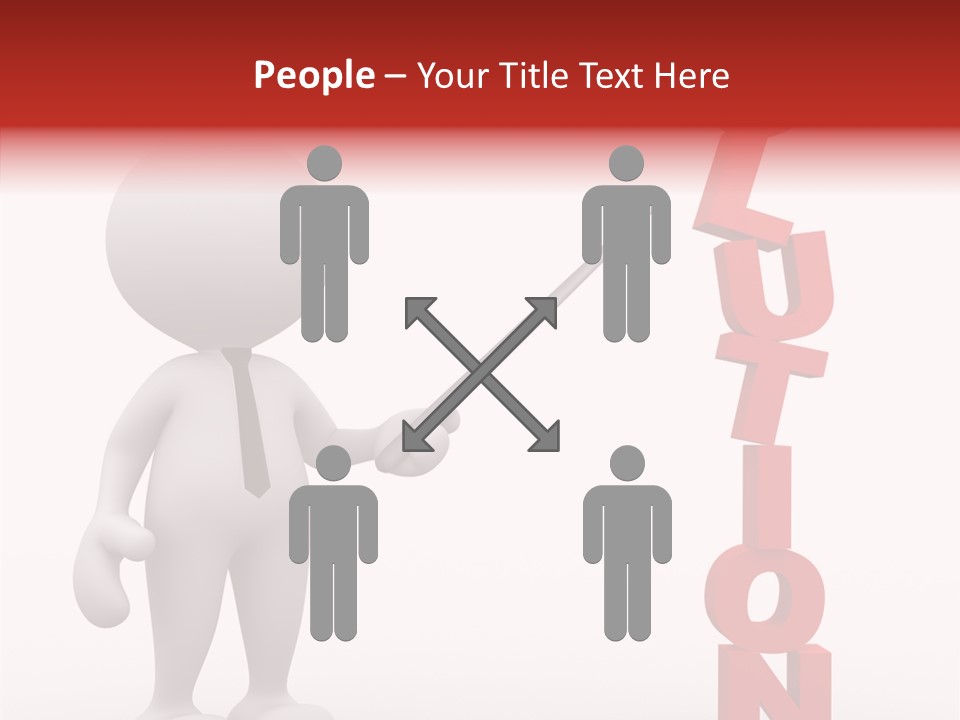 Business Character Puppet PowerPoint Template