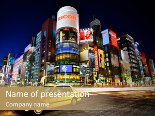 Lights Tokyo Modern PowerPoint Template