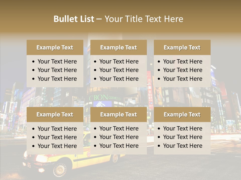 Lights Tokyo Modern PowerPoint Template