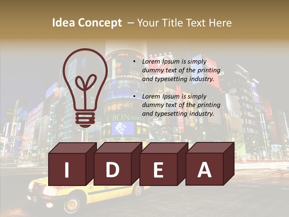 Lights Tokyo Modern PowerPoint Template