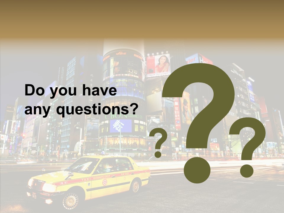 Lights Tokyo Modern PowerPoint Template