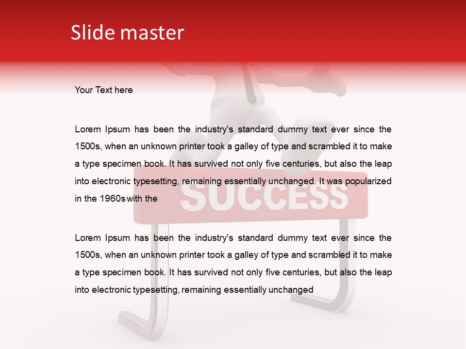 Successful White People PowerPoint Template