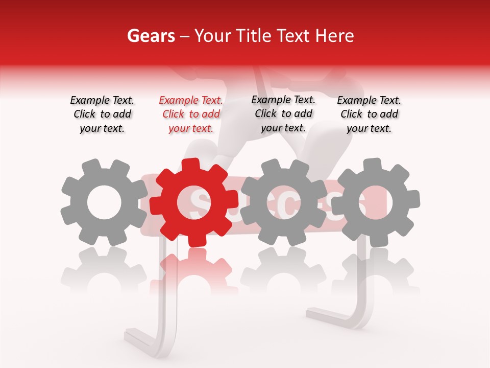 Successful White People PowerPoint Template