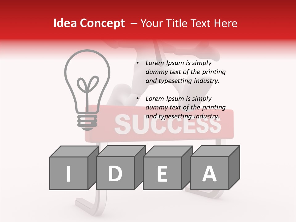 Successful White People PowerPoint Template