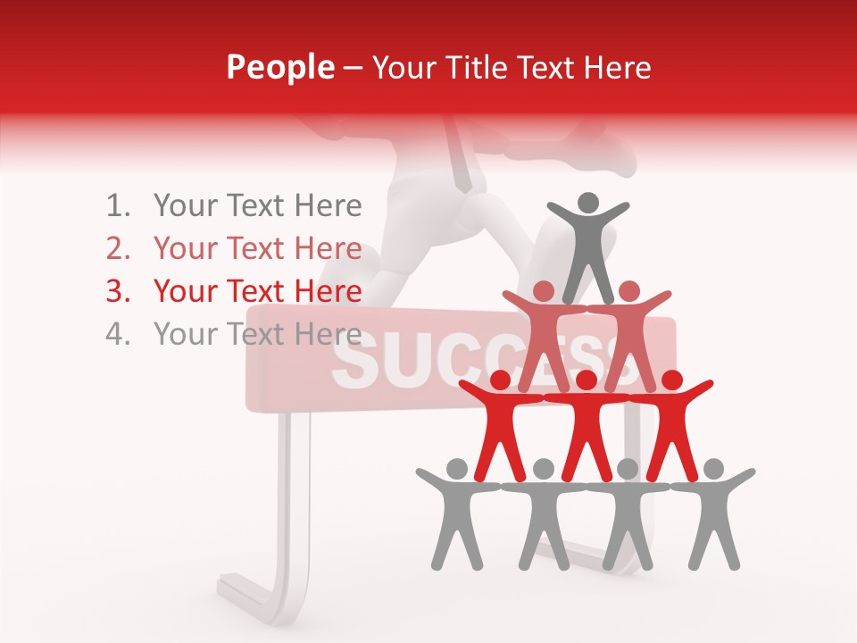 Successful White People PowerPoint Template