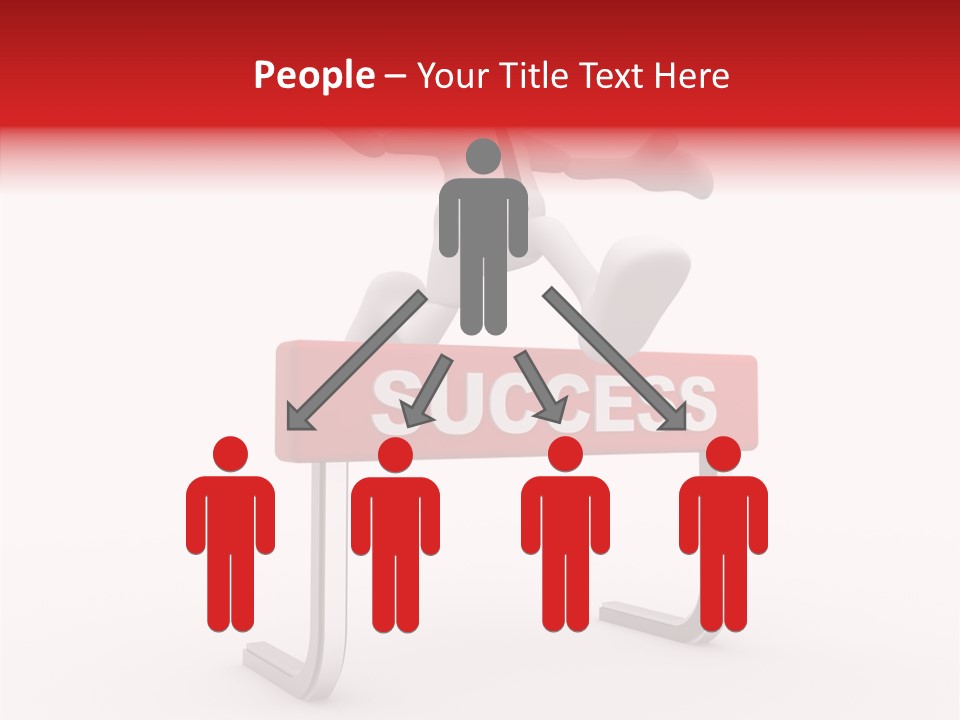 Successful White People PowerPoint Template