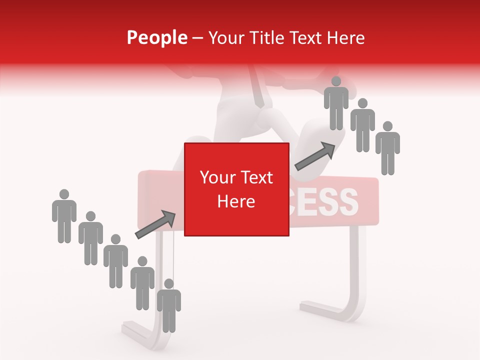 Successful White People PowerPoint Template