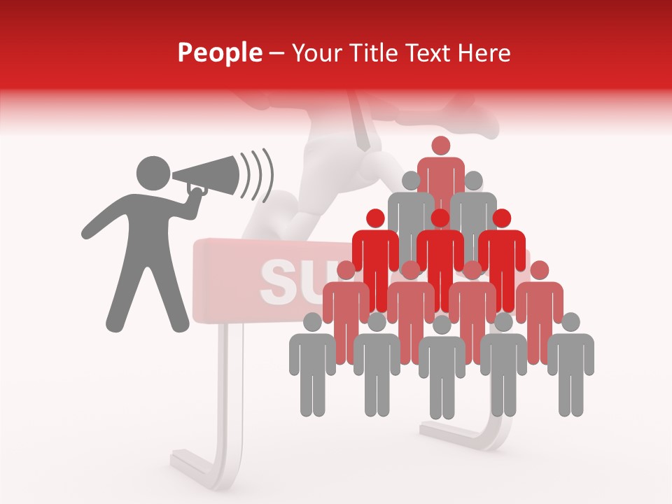 Successful White People PowerPoint Template