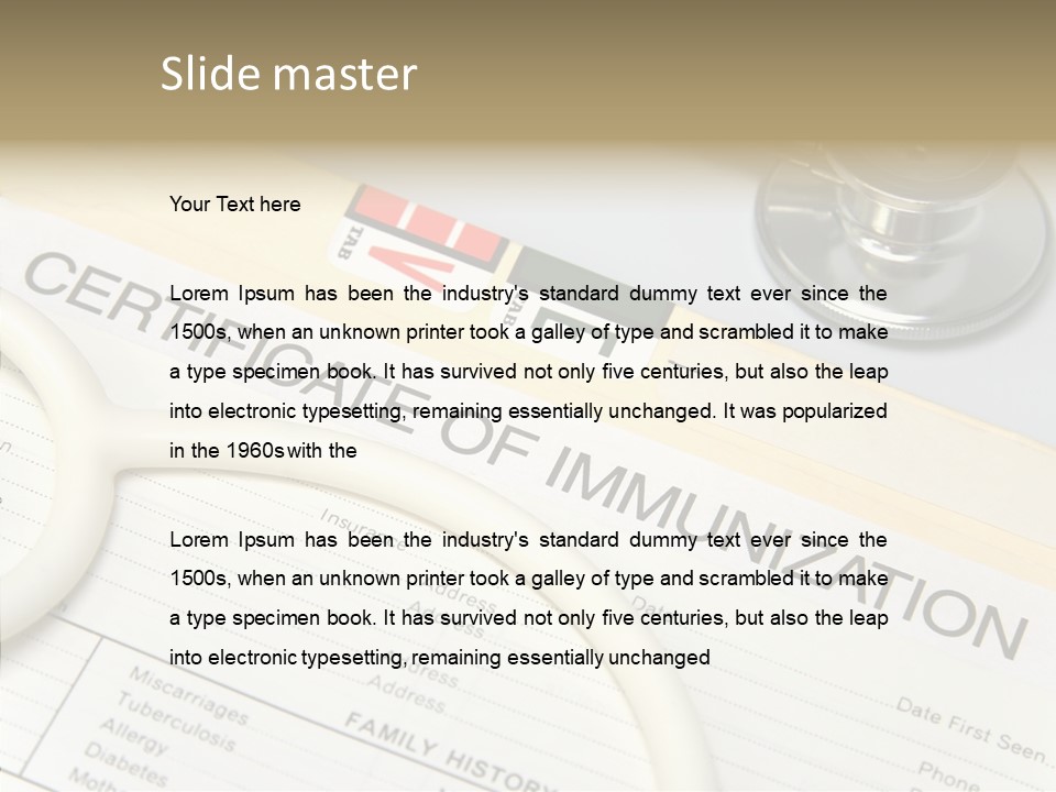 Care Medical Close-Up PowerPoint Template